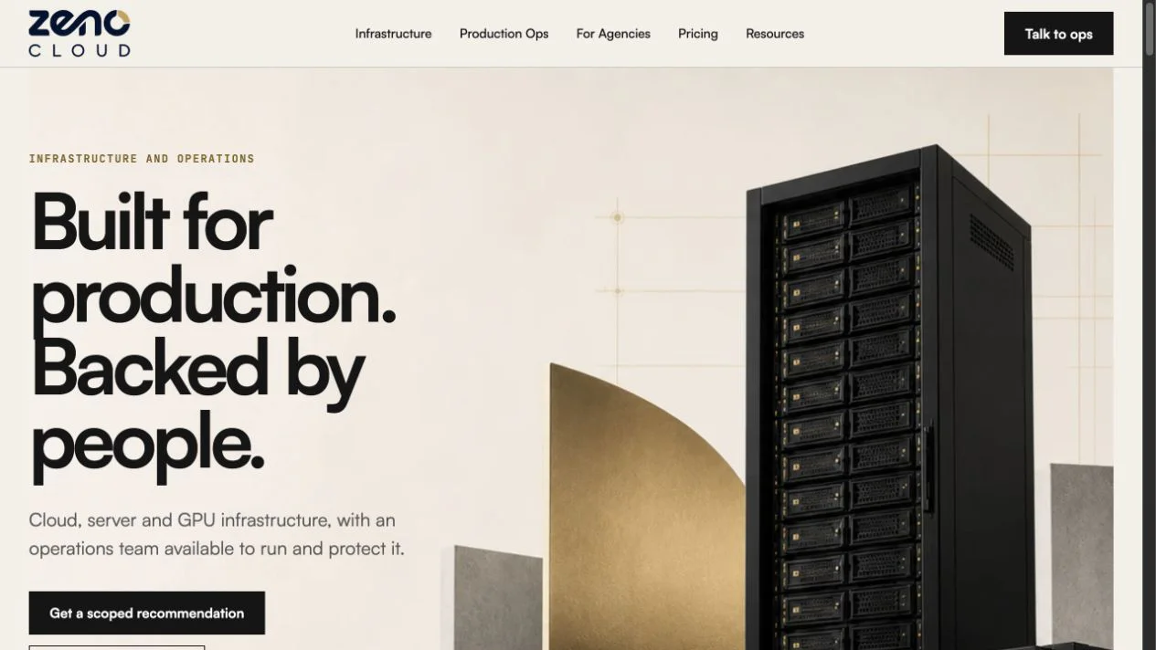 ZenoCloud Mineral Gold website